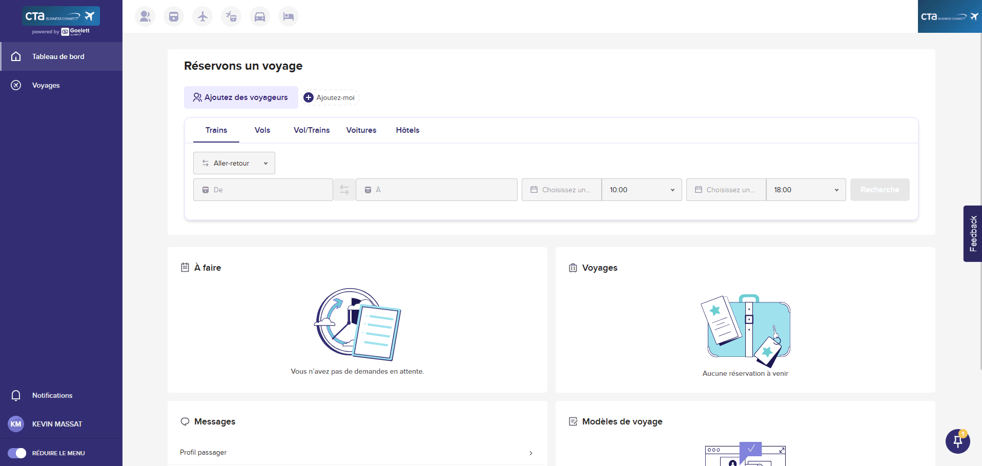 CTA Business Connect – Plateforme