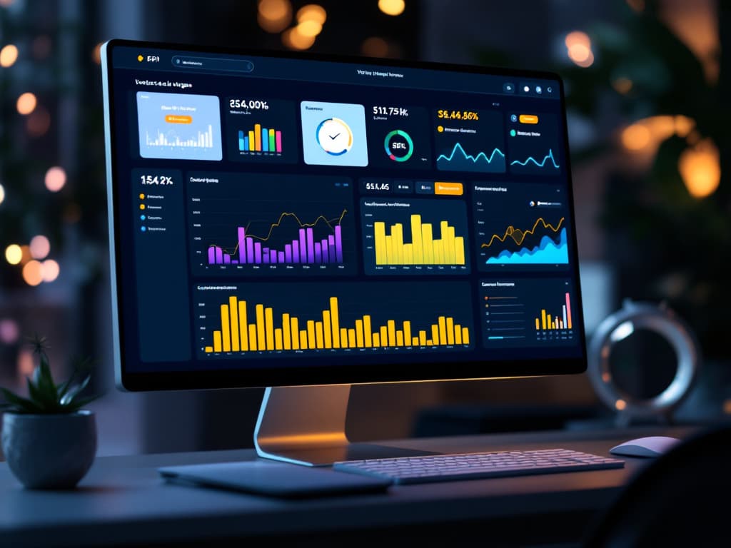 Interface de gestion des voyages d'affaires avec statistiques et KPIs