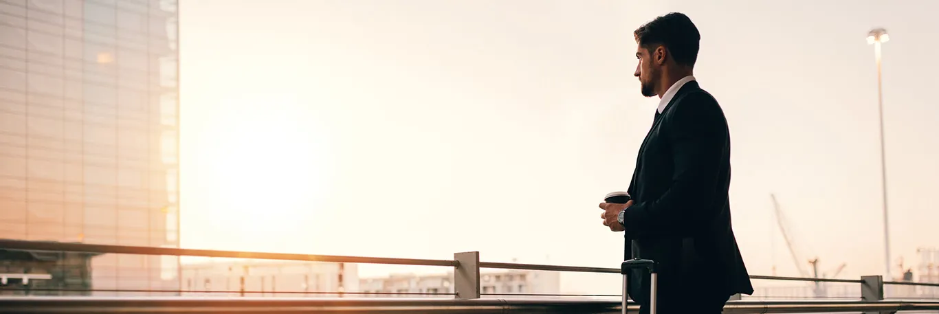 Moins de déplacements professionnels hommes d'affaires,