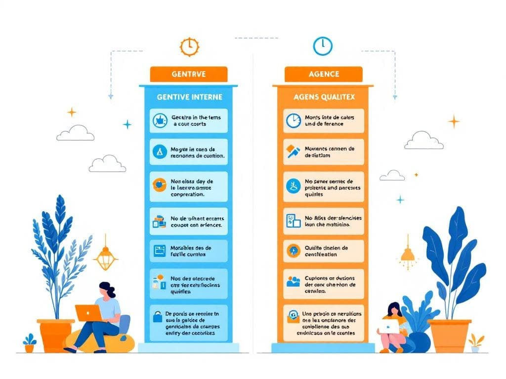 Comparaison entre gestion interne et gestion externalisée des voyages d'affaires