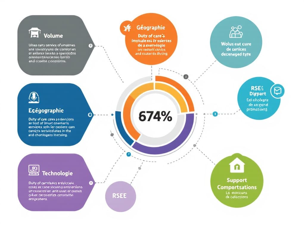 Les 7 facteurs de coûts des services de voyages d'affaires : volume, géographie, services, duty of care, RSE, technologie, support