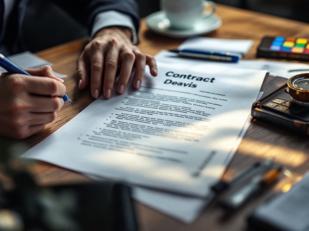 Analyse détaillée d'un devis de services de voyages d'affaires sur un bureau professionnel