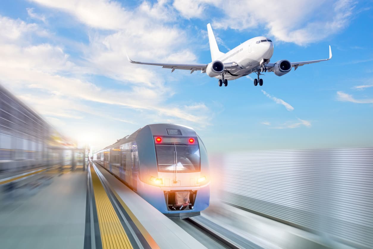 Train vs avion : seuil de rentabilité carbone