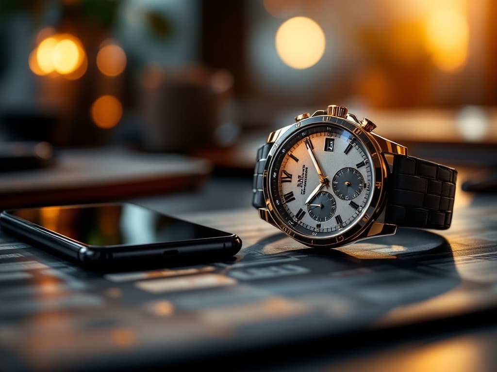 Symbole de disponibilité 24h/24 : montre et téléphone avec fuseaux horaires