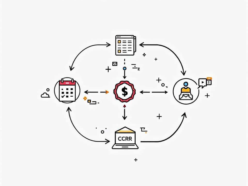 Schéma d'intégration des systèmes de réservation avec outils d'entreprise