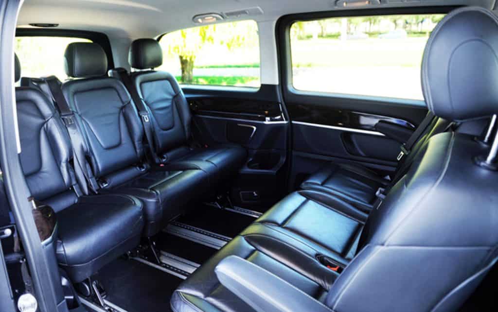Intérieur d'un van mercedes